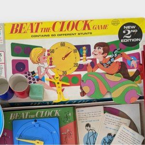 1969 Beat the Clock Game Show Board Game 1st Edition Milton Bradley